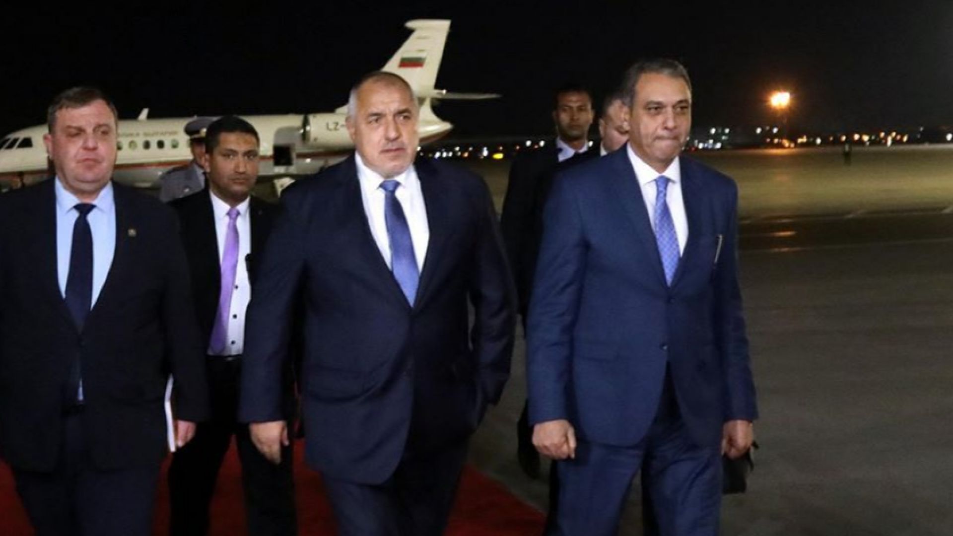 Министър председателят Бойко Борисов пристигна в Египет където утре по покана