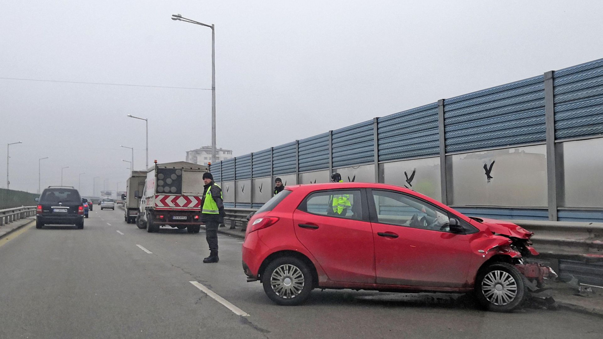 Катастрофа задръсти столичния бул Брюксел тази сутрин