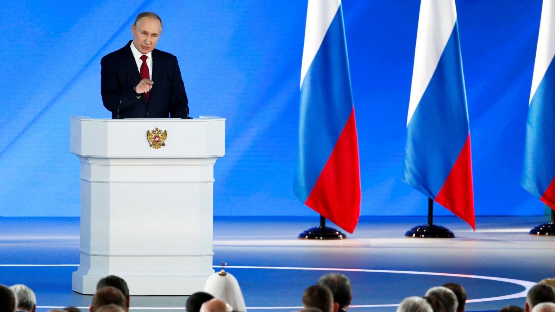 Руският президент Владимир Путин направи годишното си обръщение до парламента