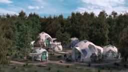 Къщички с геодезически куполи за бездомни - евтини и полезни за здравето