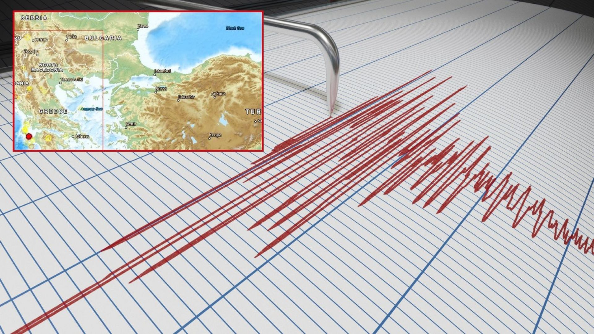 Земетресение от 5 по Рихтер е регистрирано край бреговете на