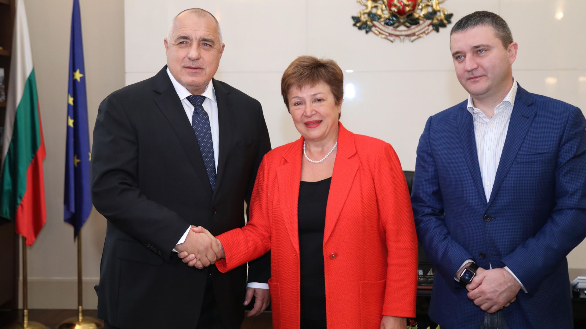 Премиерът и финансовият министър се срещнаха с Кристалина Георгиева 