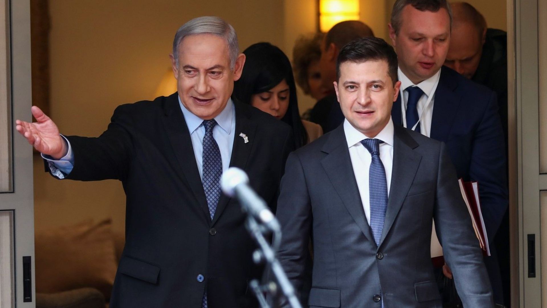 Няколко събития белязаха посещението на украинския президент Володимир Зеленски в