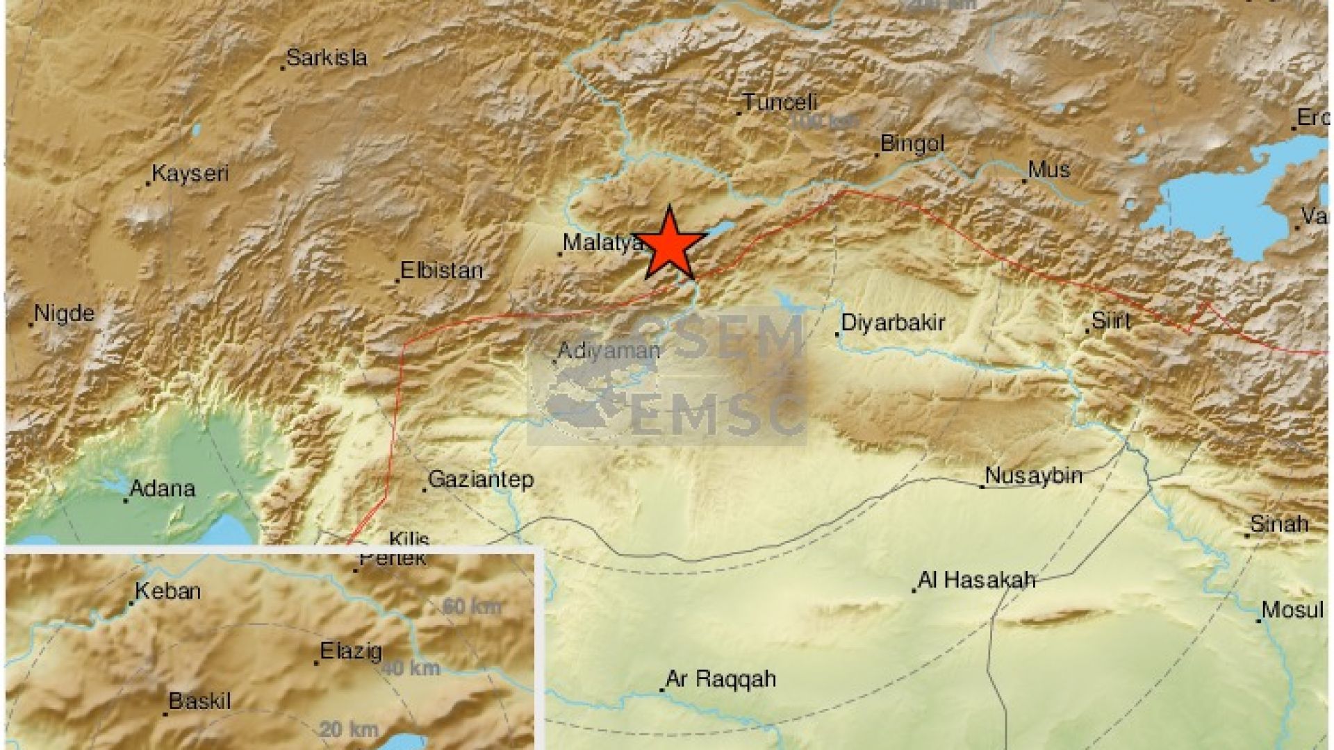 Земетресение с магнитуд 6 9 по скалата на Рихтер удари Турция