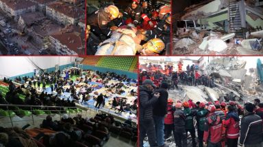  Кадри от момента на земетресението: Загиналите в Турция към този момент са над 20 (видео/снимки) 