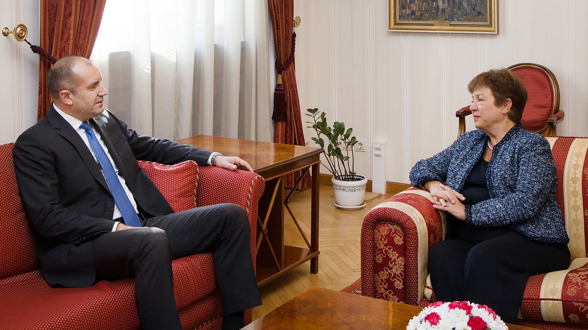 Президентът Румен Радев се срещна днес на Дондуков 2 с