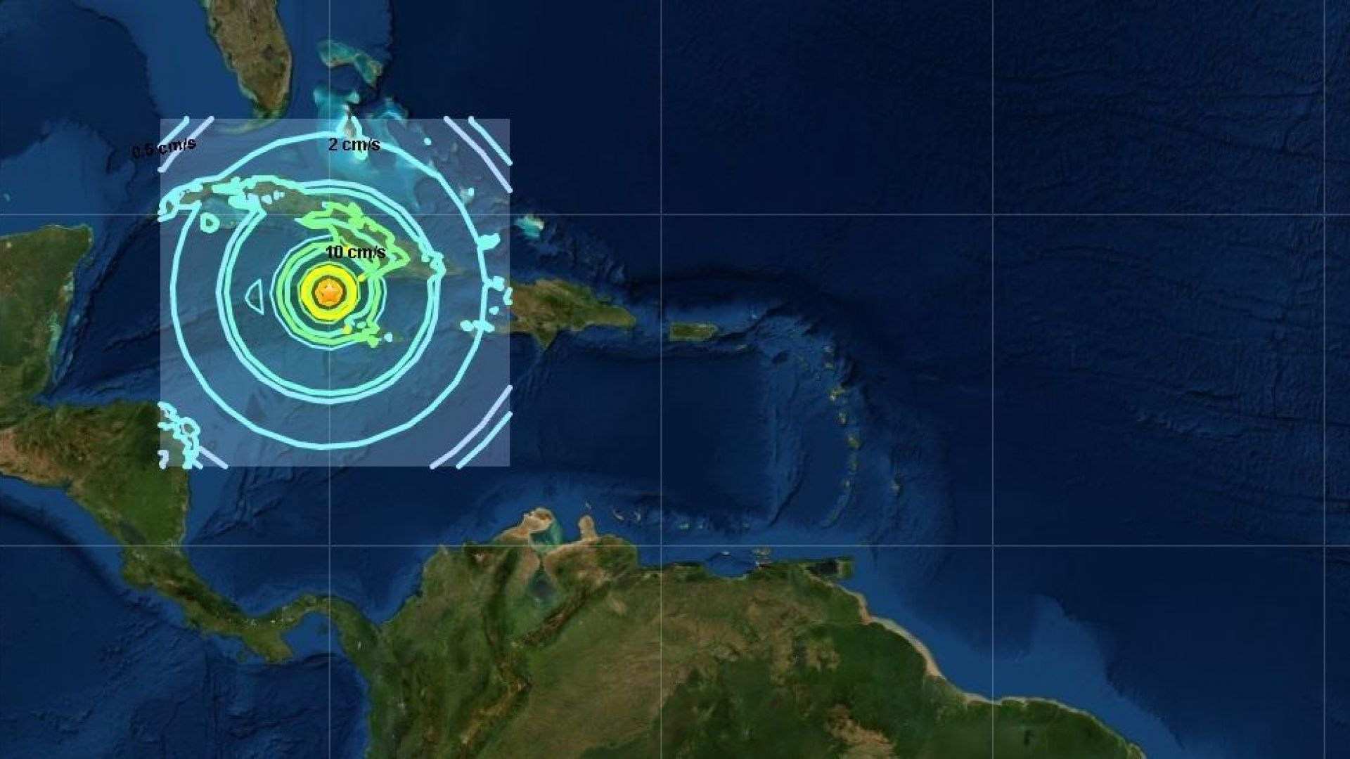 Земетресение с магнитуд 7 7 стана между Ямайка и Куба в