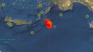 Поредица силни трусове в Гърция от над 5 по Рихтер