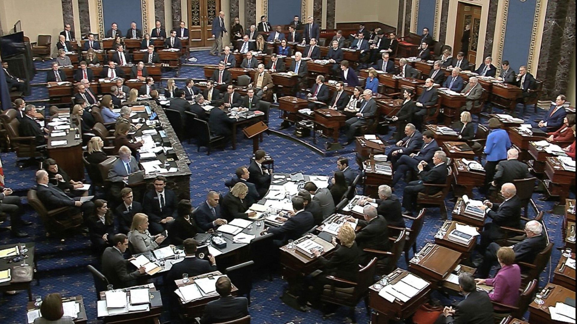 Американският Сенат гласува график за останалите етапи от процеса за