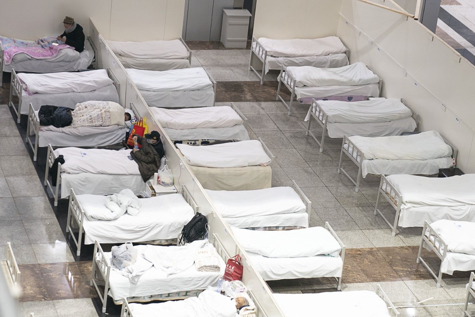 Изложбен център в Ухан е превърнат във временна болница за пациенти, заразени с новия коронавирус
