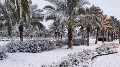 Сняг валя в Багдад за втори път за 100 години