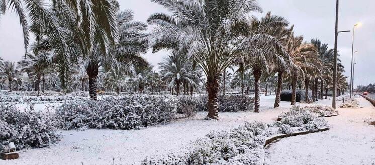 Сняг валя в Багдад за втори път за 100 години