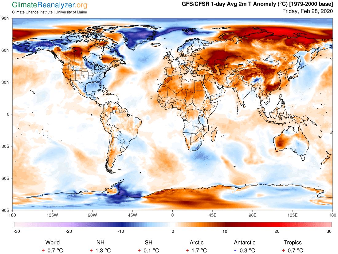 Аномалиите на днешния ден: арктика остава рекордно топла в по-голямата си част