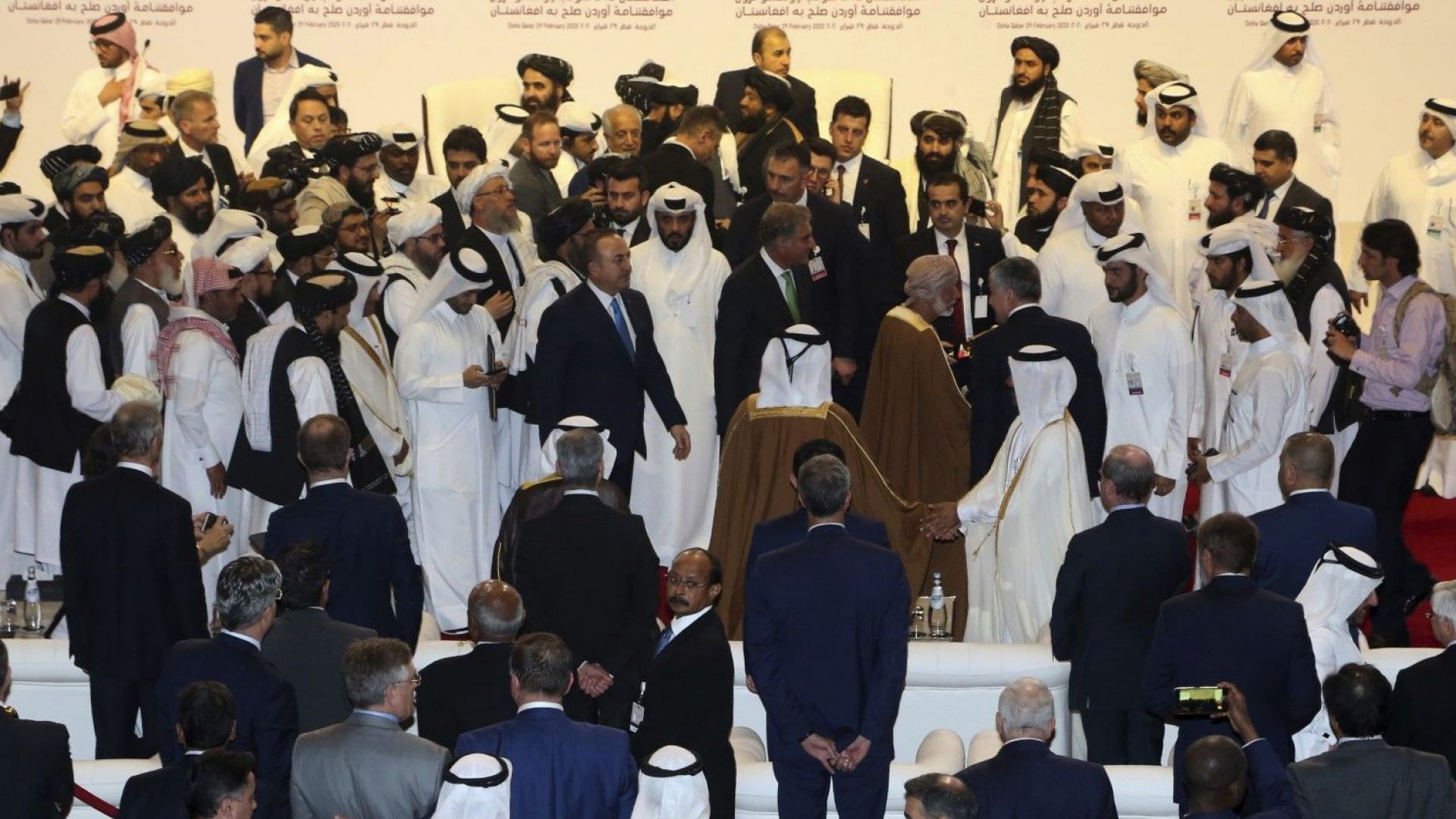 Съединените щати и талибаните подписаха днес в катарската столица Доха