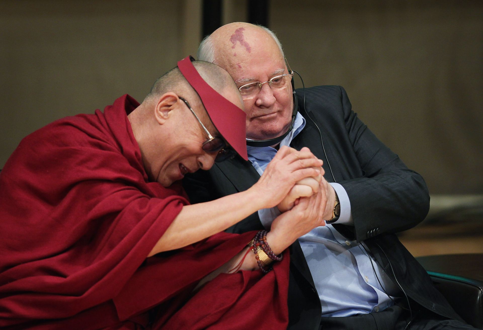 С тибетския водач Далай Лама