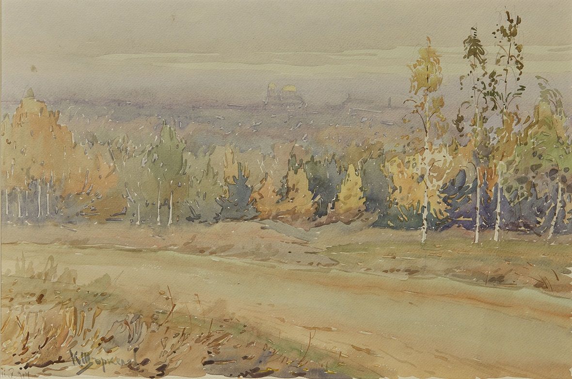 Константин Щъркелов (1889–1961) Есен край София, 1914 / Източник: СГХГ ...