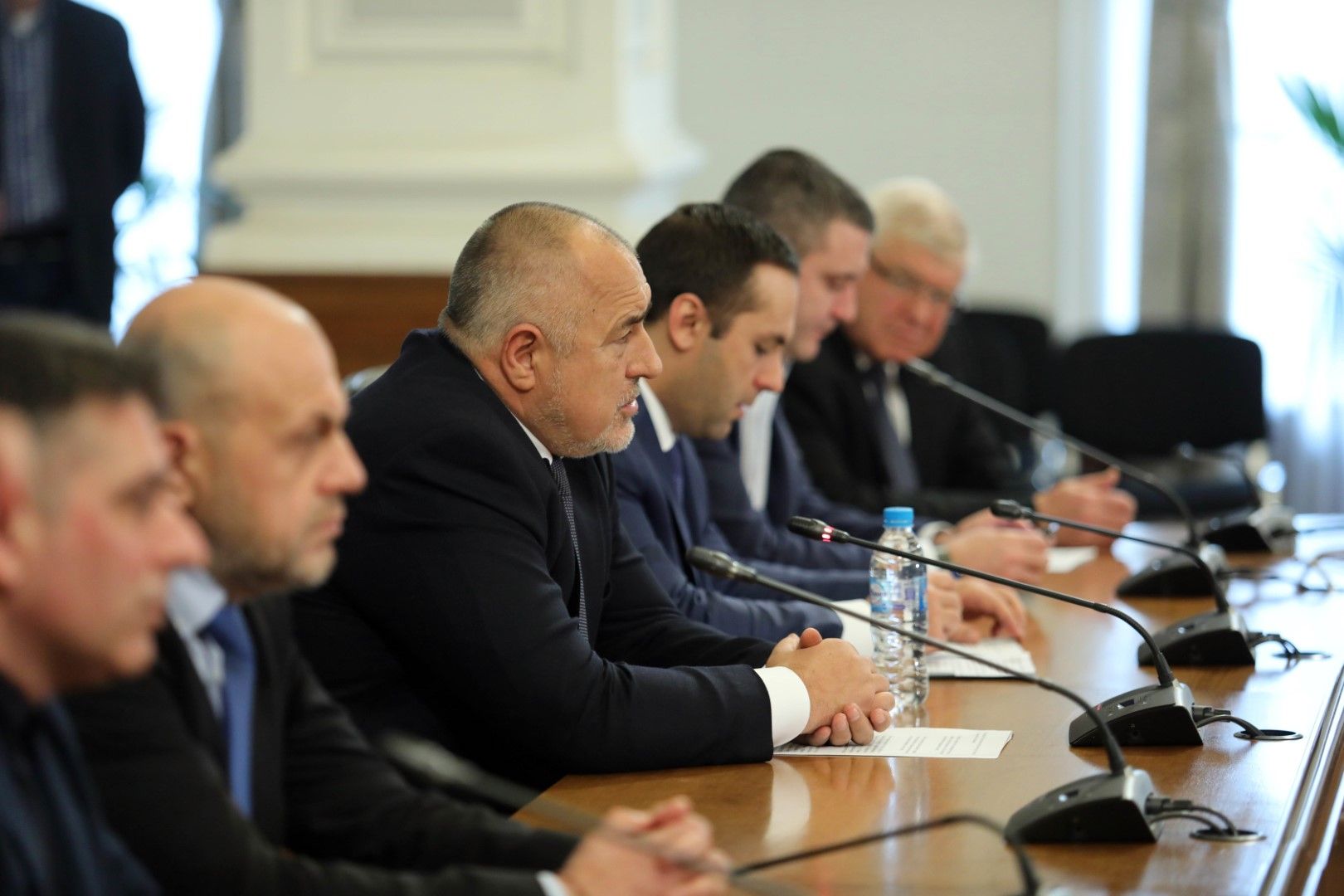 Премиерът Бойко Борисов и министри от кабинета дадоха пресконференция в сградата на Министерски съвет, 22 март