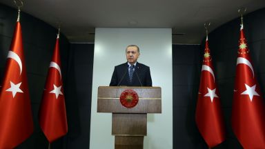 Турският президент Реджеп Тайип Ердоган заяви днес че Анкара не