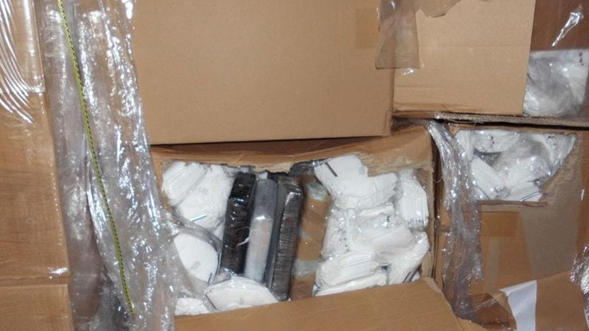 Британското правителство съобщи че граничната полиция е открила кокаин на