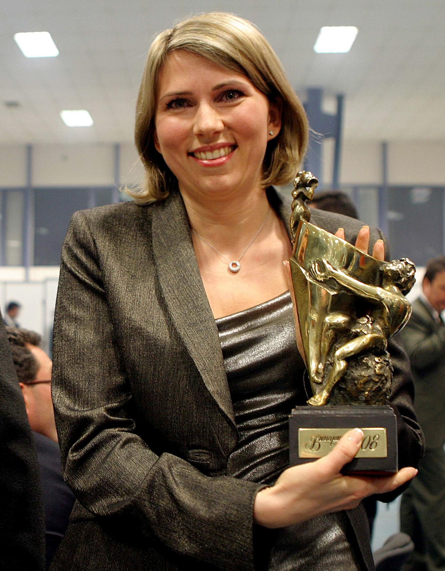 Десислава Пешева-Николова на връчването на наградите Златен ритон на "Винария 2008"