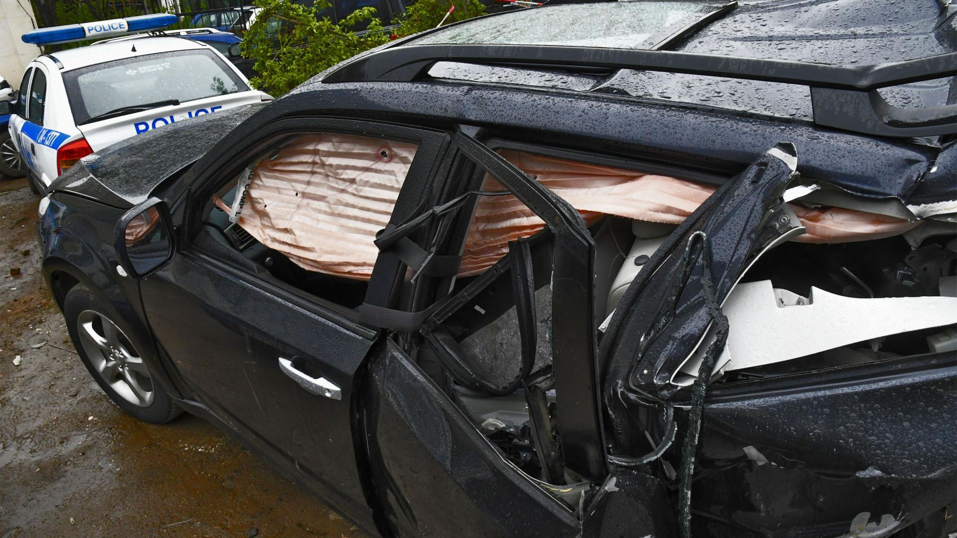 Кадри от камерите за видеонаблюдение на кръстовището където на Великден