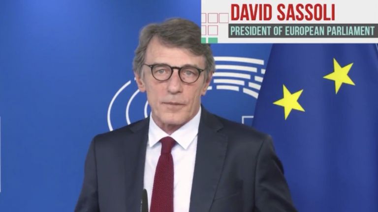 Председателят на Европейския парламент Давид-Мария Сасоли почина на 65-годишна възраст,