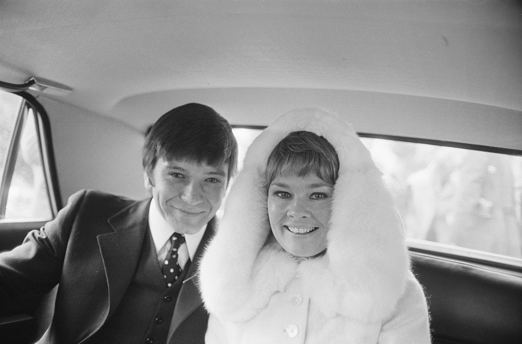 Джуди в сватбения си ден с Майкъл Уилямс