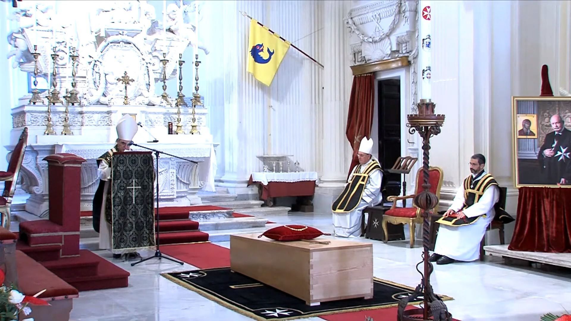 Погребалната церемония за Великия магистър на Малтийския орден беше извършена
