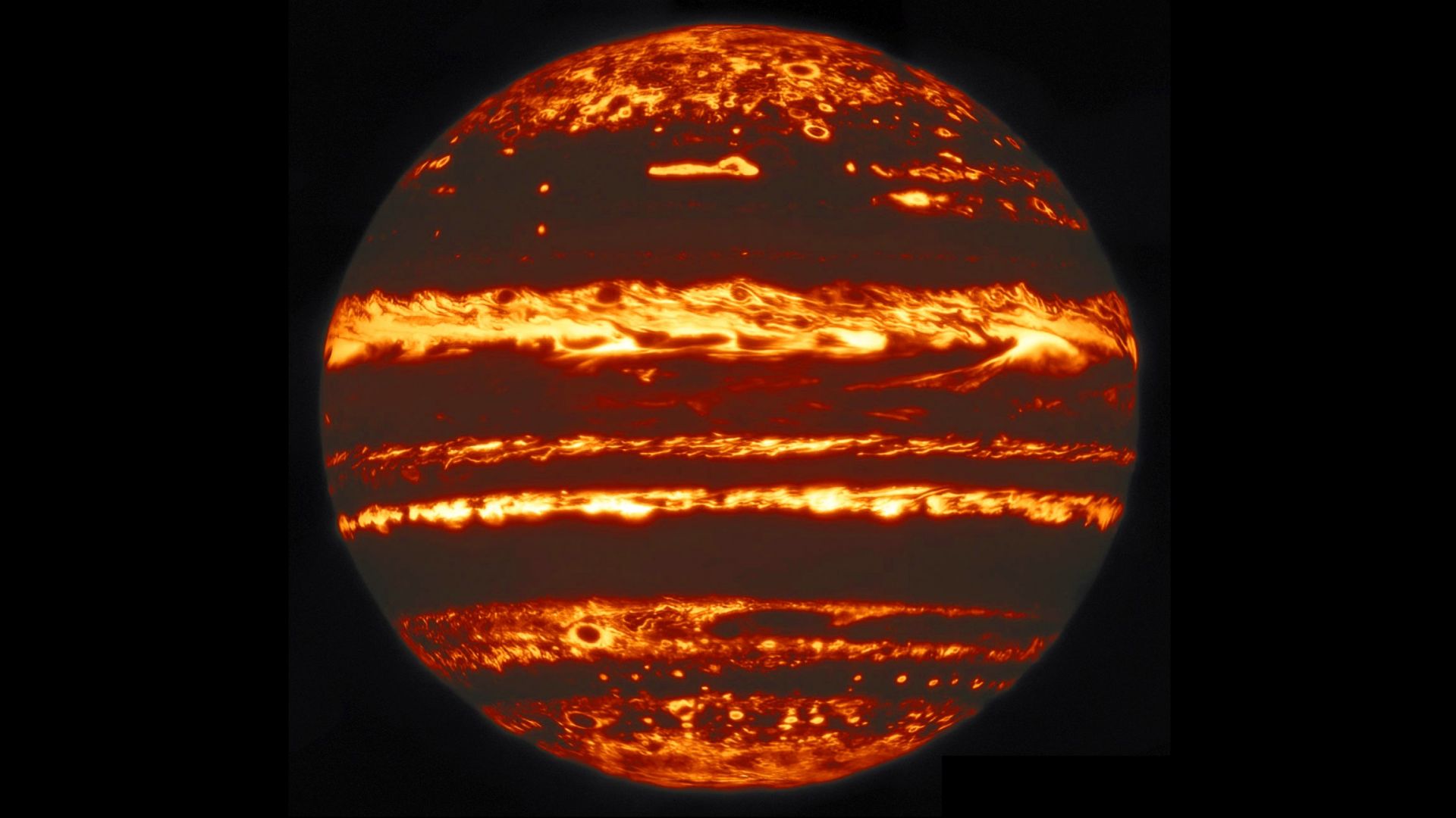 Показаха детайлна инфрачервена снимка на Юпитер