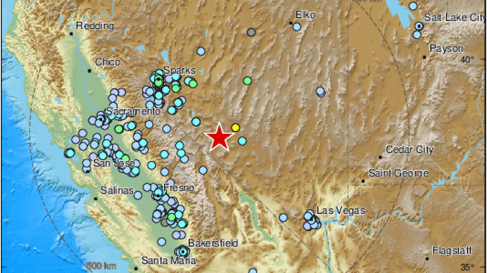 Земетресение с магнитуд от 6 4 по скалата на Рихтер е