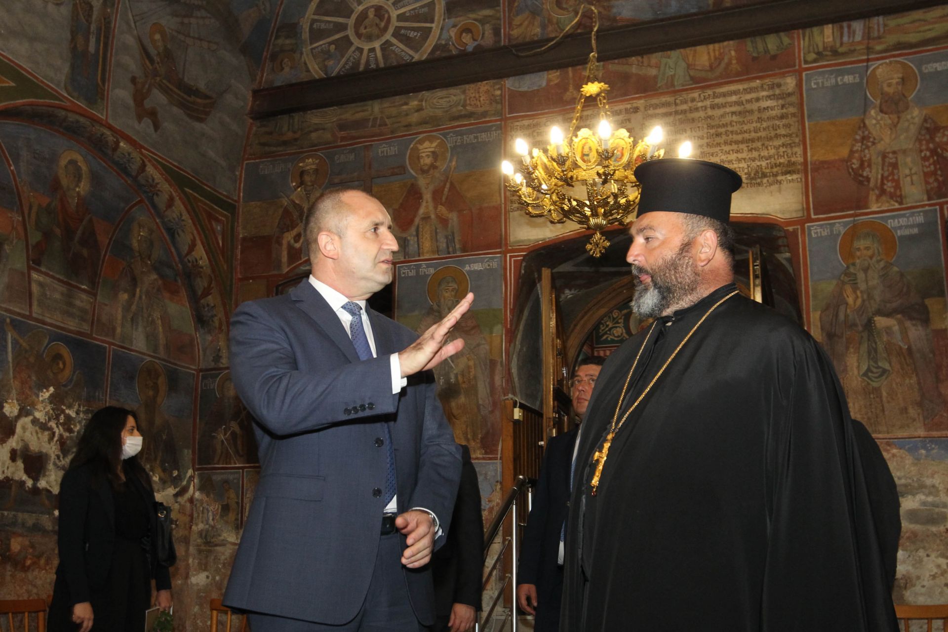 Държавният глава посети църквата "Свети Николай чудотворец"