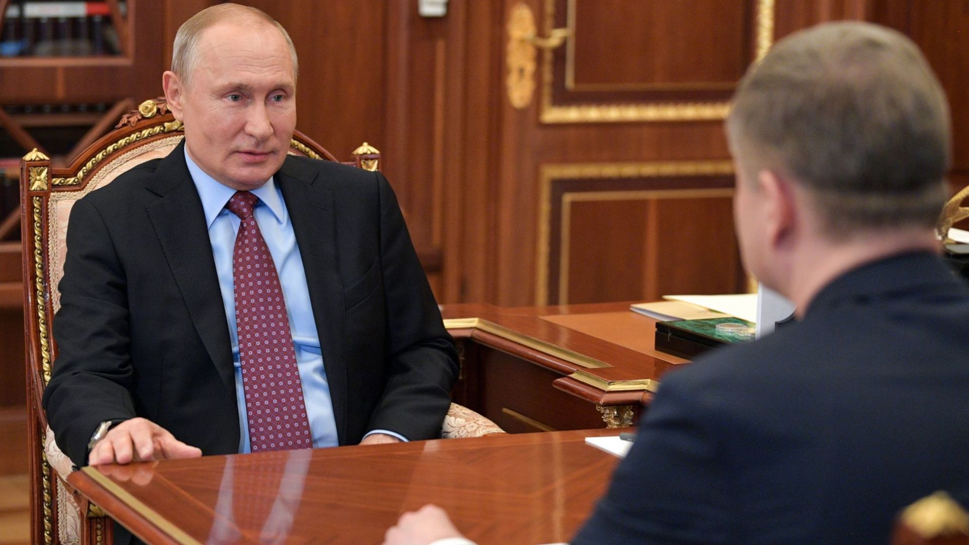 Руският президент Владимир Путин днес се появи в Кремъл откъдето