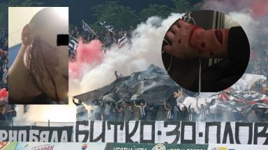 Арести и окървавен футболен фен след сблъсък с цивилни полицаи в Пловдив