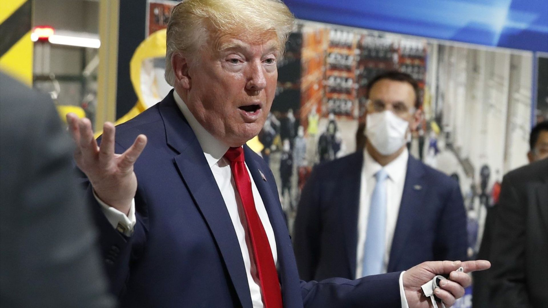 На пост на президента на САЩ Доналд Тръмп за първи