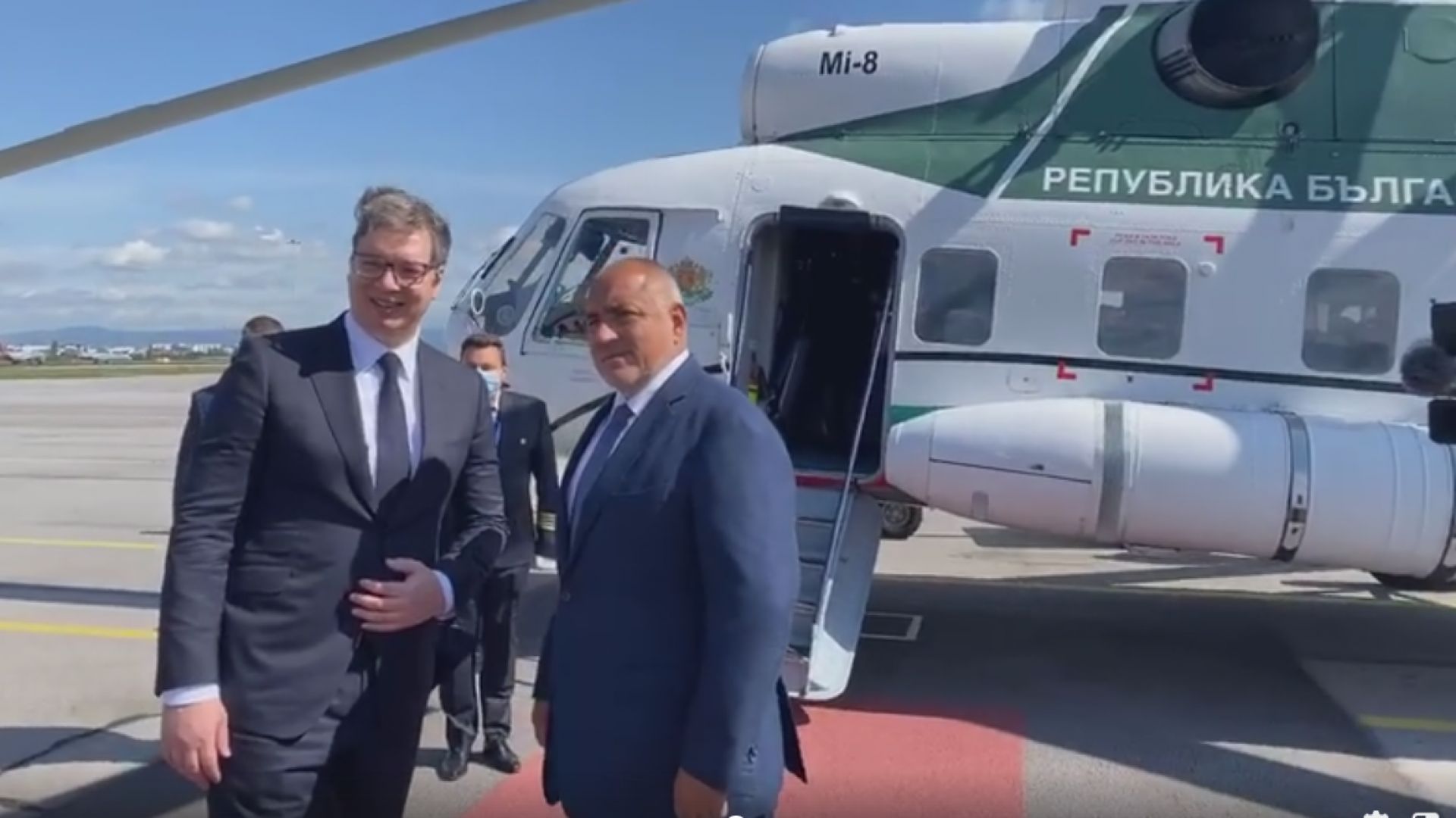 Министър-председателят Бойко Борисов посрещна президента на Сърбия Александър Вучич, който