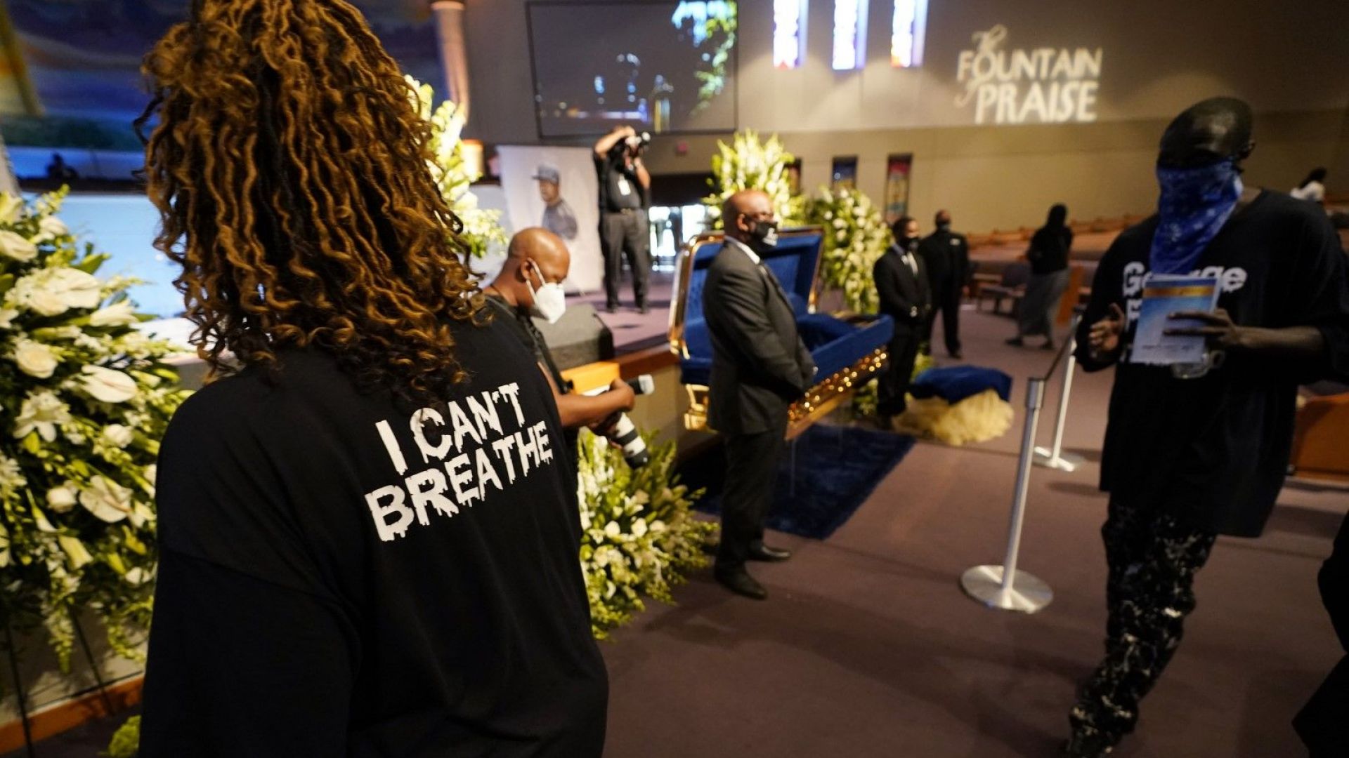 Ковчегът с тялото на Джордж Флойд пристигна днес в църква