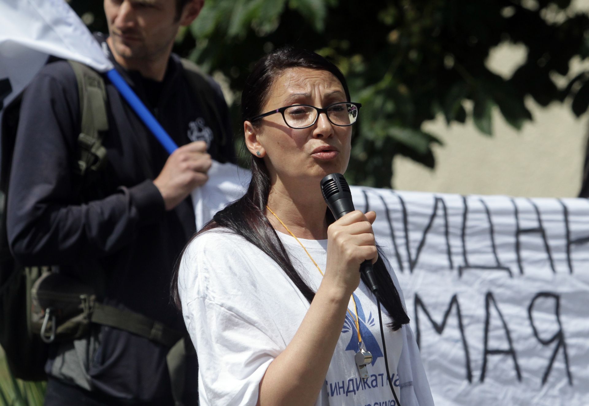 Протест в подкрепа на уволнената сестра Мая Илиева