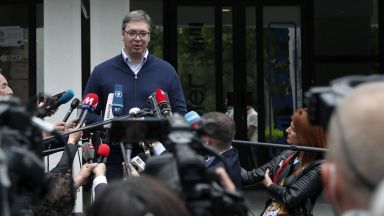 Сръбският министър на финансите Синиша Мали и френският делегиран министър