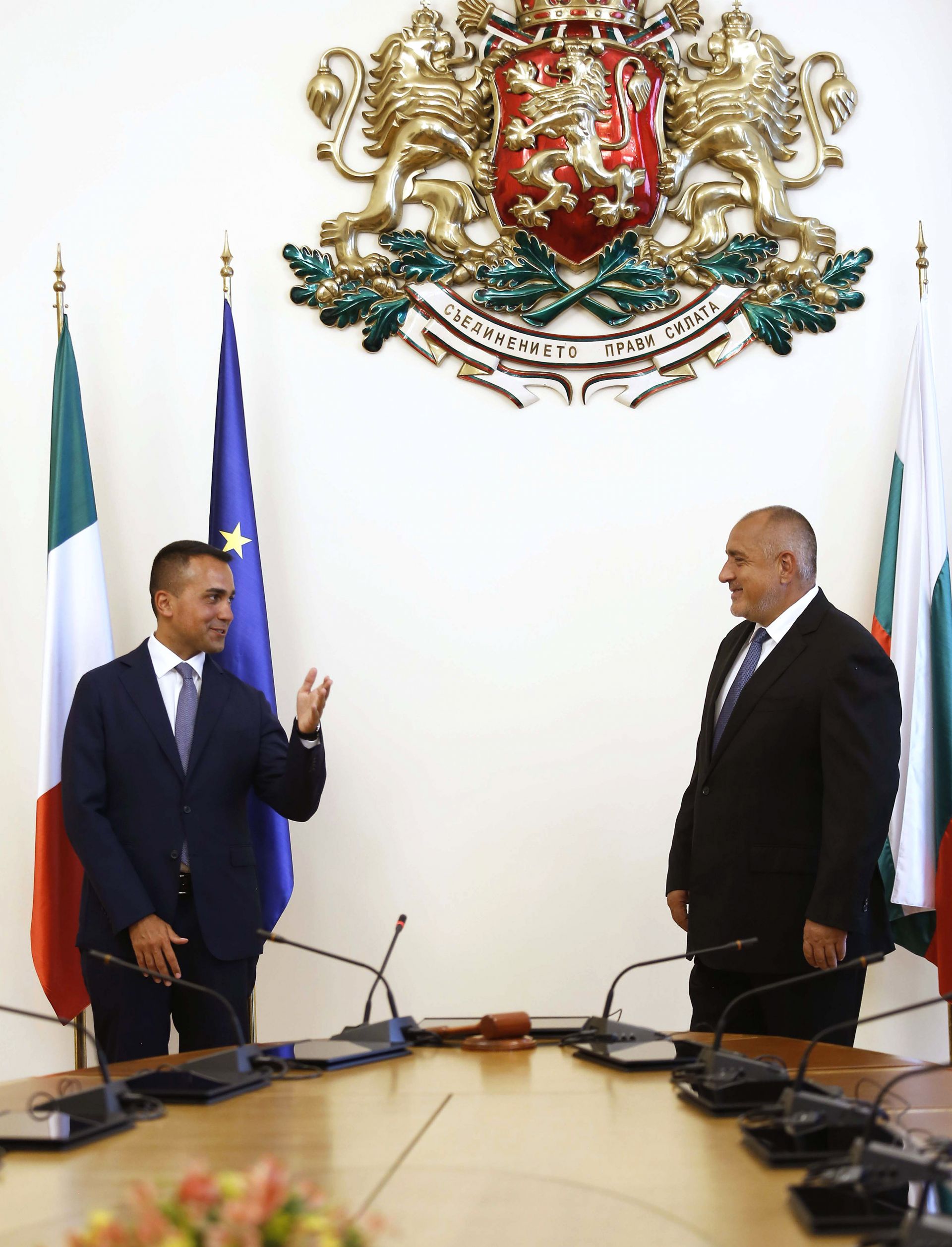 Министърът на външните работи и международното сътрудничество на Италия Луиджи Ди Майо бе приет днес от премиера Бойко Борисов на среща в Министерски съвет