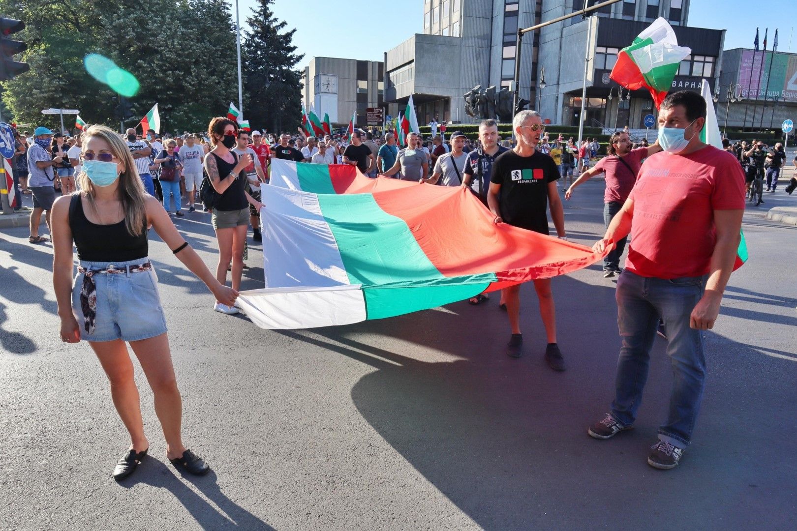 Протестът във Варна 