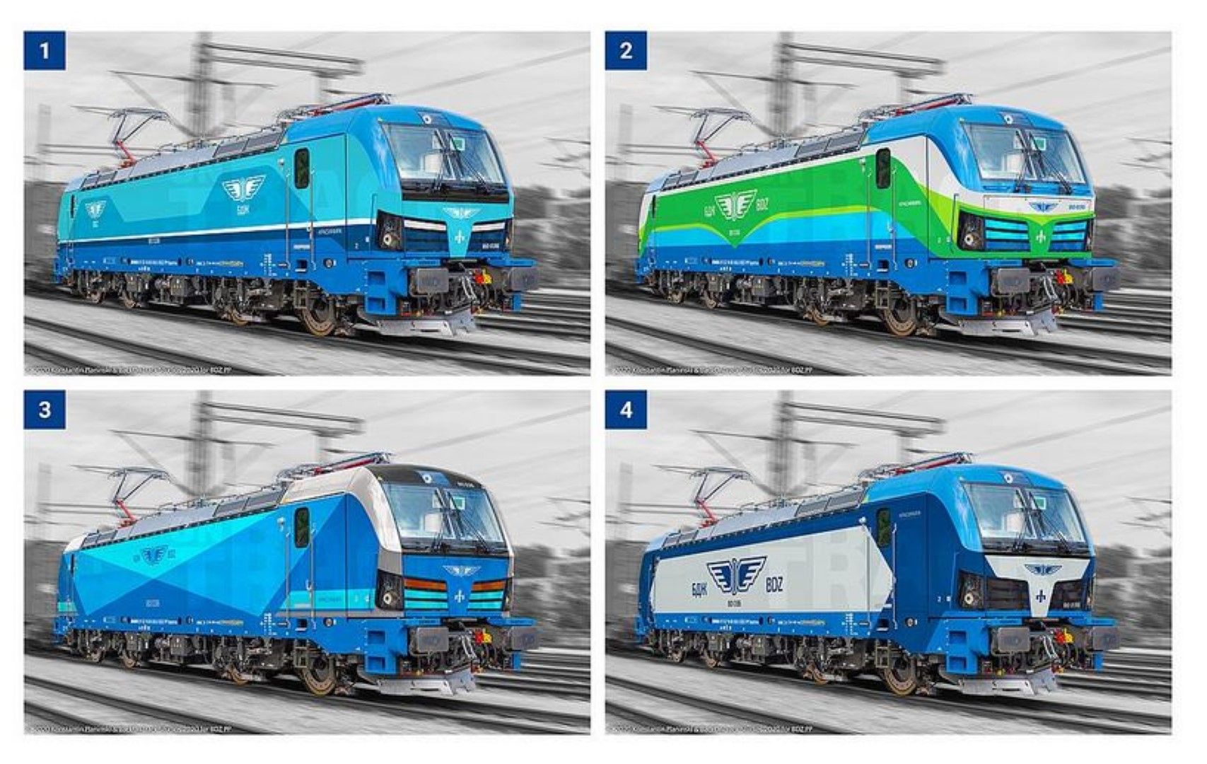 Четири са концепциите за дизайн на новите локомотиви Сименс Smartron