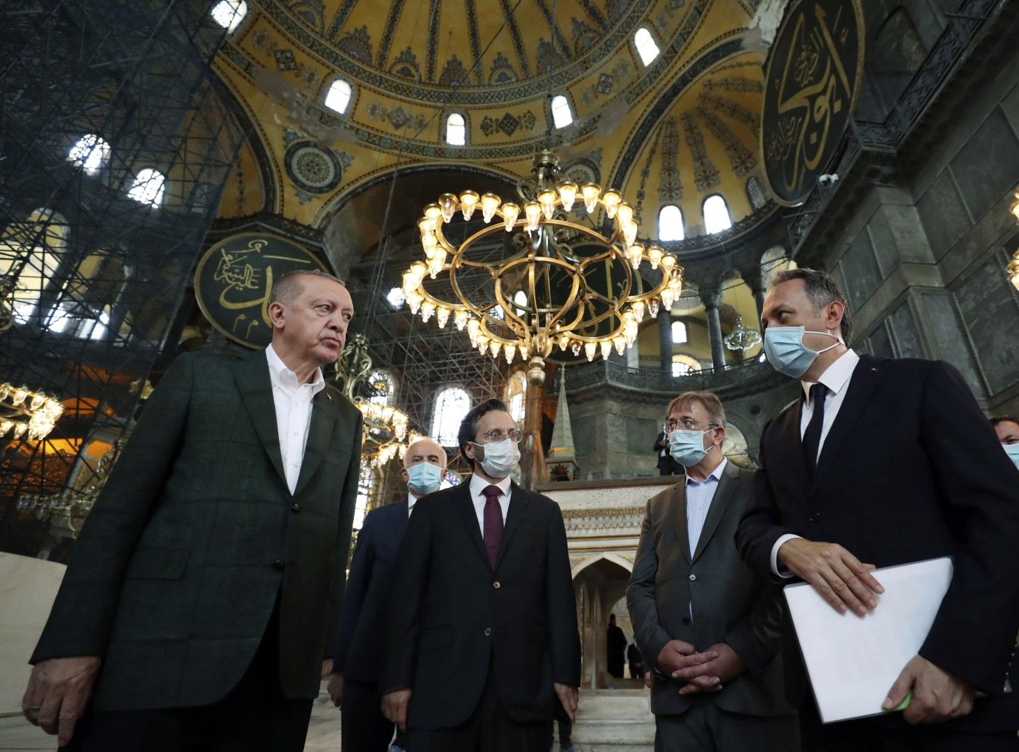 Реджеп Ердоган посети храма "Света София", една от най-забележителните туристически атракции на Истанбул