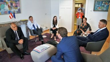 Борисов се срещна с лидерите на "пестеливата четворка": какво им каза