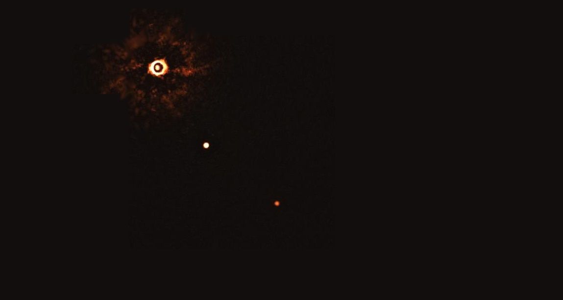 Снимката на формираните екзопланети