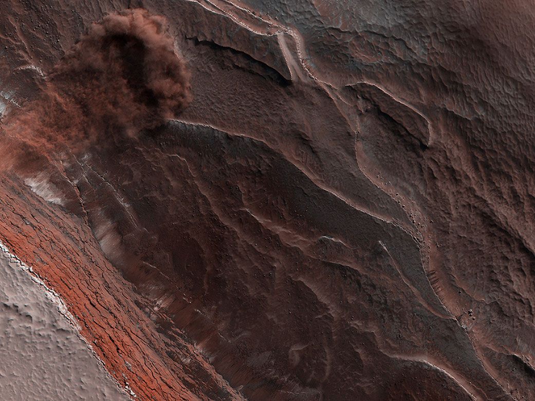 Пясъчна лавина на Марс