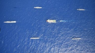 Учения с използване на бойни заряди южно от гръцкия остров