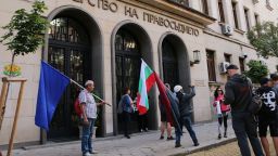 Протестиращи блокираха входа на Министерство на правосъдието 