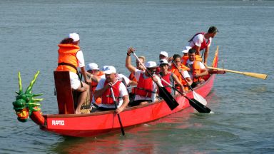 Минимаратон с драконови лодки се състоя в Дунав край Силистра