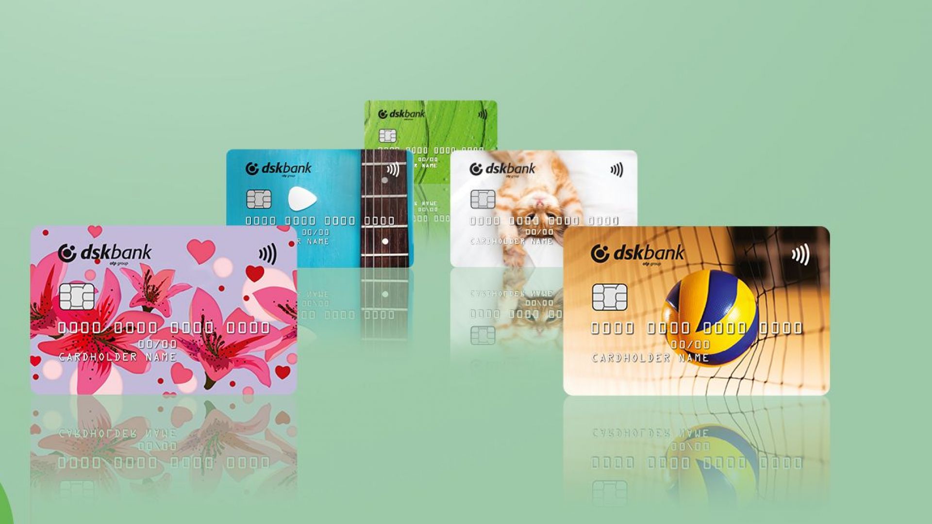 Банковите карти на Банка ДСК с дизайн за всеки вкус