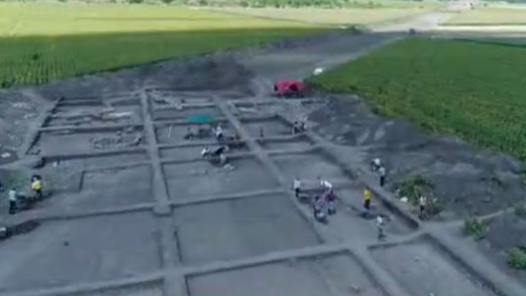 Сателитно селище на Плиска беше открито неочаквано по трасето на